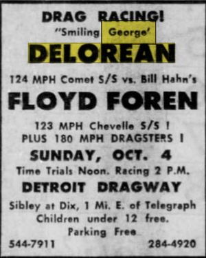 Royal Pontiac - Oct 1964 Ad George Delorean (newer photo)